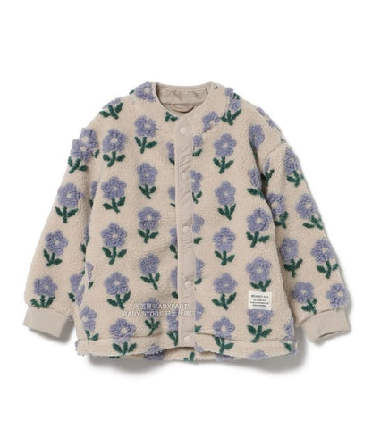 日本童裝 BEAMS mini 提花絨毛外套 90-140cm 男童款/女童款 秋冬季 (適合香港平均溫度、寒冷天氣、溫度低天氣）OUTERWEAR  【日本預售：2025年11月下旬】