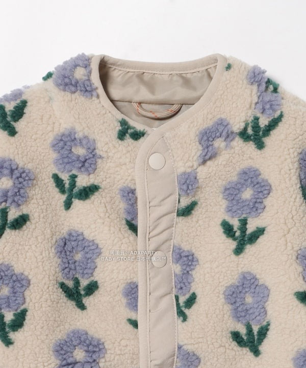 日本童裝 BEAMS mini 提花絨毛外套 90-140cm 男童款/女童款 秋冬季 (適合香港平均溫度、寒冷天氣、溫度低天氣）OUTERWEAR  【日本預售：2025年11月下旬】