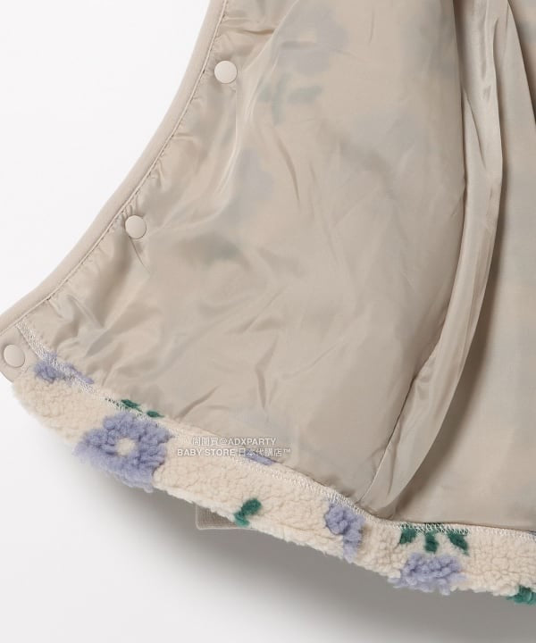 日本童裝 BEAMS mini 提花絨毛外套 90-140cm 男童款/女童款 秋冬季 (適合香港平均溫度、寒冷天氣、溫度低天氣）OUTERWEAR  【日本預售：2025年11月下旬】