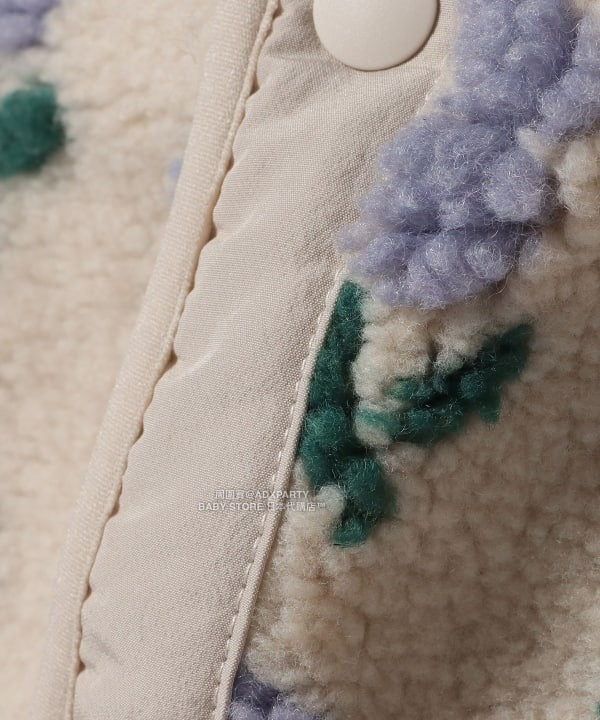 日本童裝 BEAMS mini 提花絨毛外套 90-140cm 男童款/女童款 秋冬季 (適合香港平均溫度、寒冷天氣、溫度低天氣）OUTERWEAR  【日本預售：2025年11月下旬】