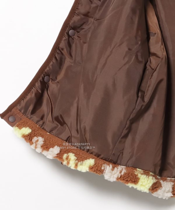 日本童裝 BEAMS mini 提花絨毛外套 90-140cm 男童款/女童款 秋冬季 (適合香港平均溫度、寒冷天氣、溫度低天氣）OUTERWEAR  【日本預售：2025年11月下旬】