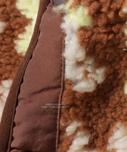 日本童裝 BEAMS mini 提花絨毛外套 90-140cm 男童款/女童款 秋冬季 (適合香港平均溫度、寒冷天氣、溫度低天氣）OUTERWEAR  【日本預售：2025年11月下旬】