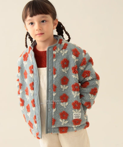 日本童裝 BEAMS mini 提花絨毛外套 90-140cm 男童款/女童款 秋冬季 (適合香港平均溫度、寒冷天氣、溫度低天氣）OUTERWEAR  【日本預售：2025年11月下旬】