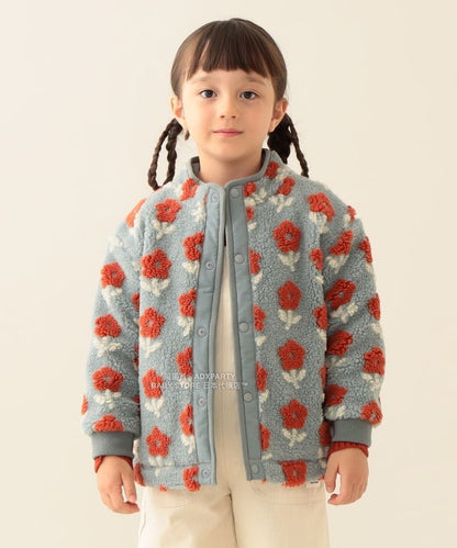 日本童裝 BEAMS mini 提花絨毛外套 90-140cm 男童款/女童款 秋冬季 (適合香港平均溫度、寒冷天氣、溫度低天氣）OUTERWEAR  【日本預售：2025年11月下旬】