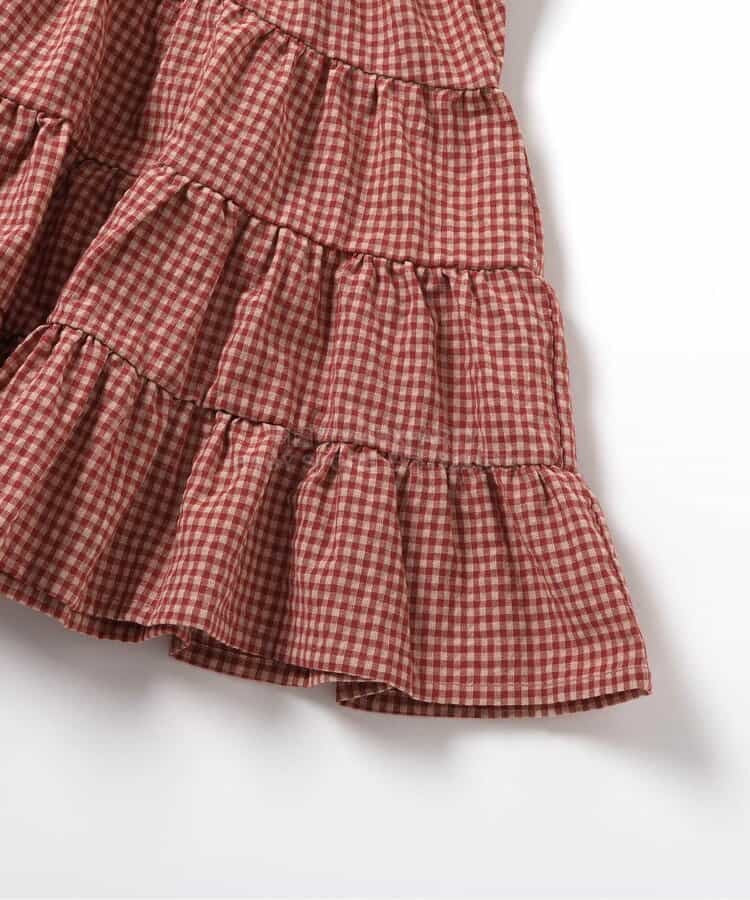日本童裝 BREEZE 格紋層疊連身裙 80-140cm 女童款 夏季 DRESSES