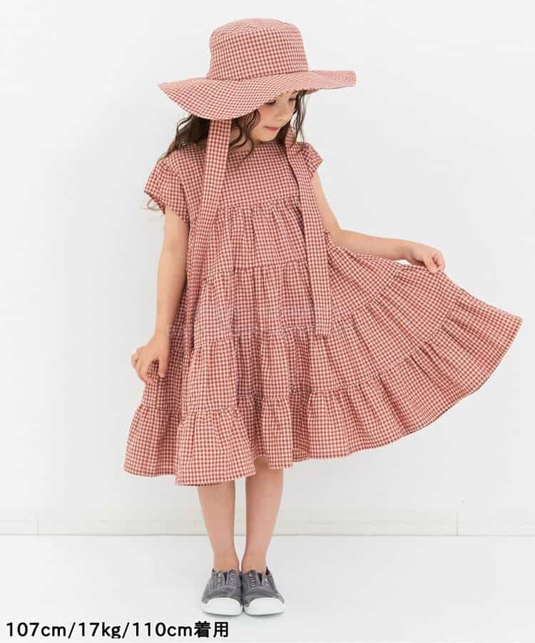 日本童裝 BREEZE 格紋層疊連身裙 80-140cm 女童款 夏季 DRESSES