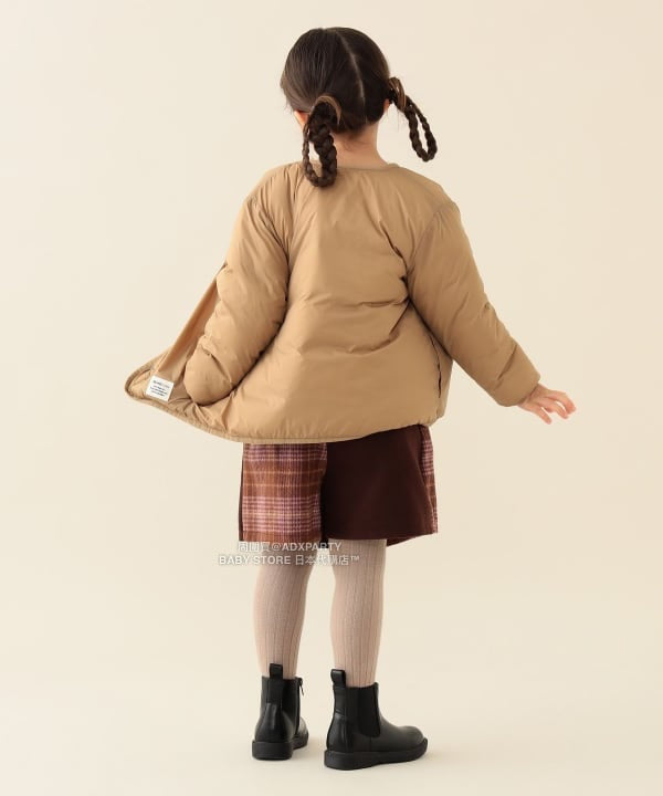 日本童裝 BEAMS mini 2Way 雙面兩著 夾棉無領外套 90-150cm 男童款/女童款 秋冬季 (適合香港平均溫度、寒冷天氣）OUTERWEAR 