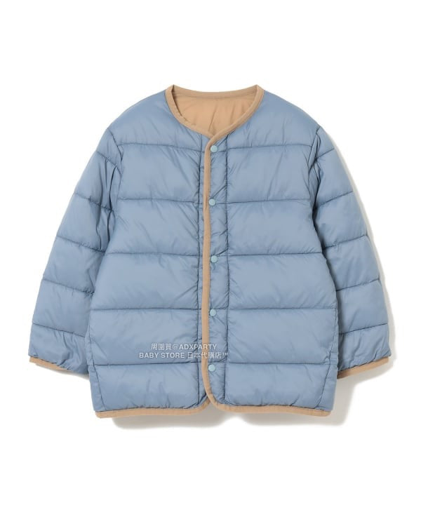 日本童裝 BEAMS mini 2Way 雙面兩著 夾棉無領外套 90-150cm 男童款/女童款 秋冬季 (適合香港平均溫度、寒冷天氣）OUTERWEAR 
