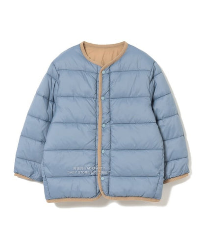 日本童裝 BEAMS mini 2Way 雙面兩著 夾棉無領外套 90-150cm 男童款/女童款 秋冬季 (適合香港平均溫度、寒冷天氣）OUTERWEAR 