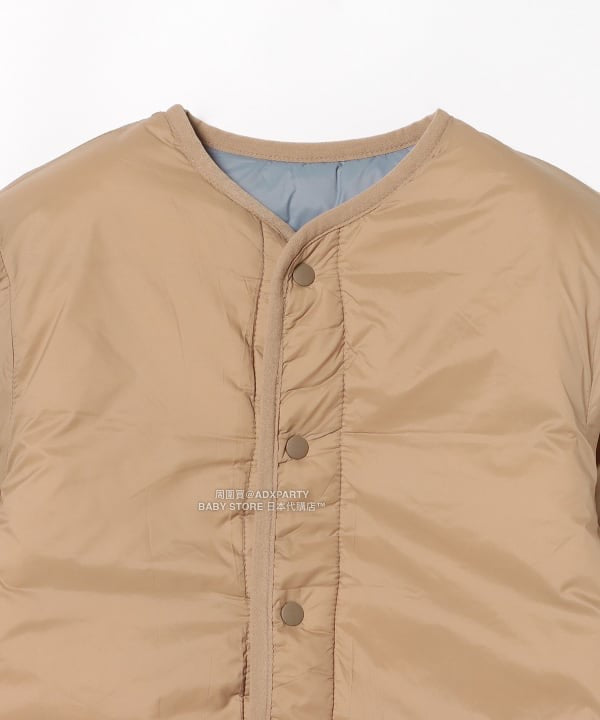 日本童裝 BEAMS mini 2Way 雙面兩著 夾棉無領外套 90-150cm 男童款/女童款 秋冬季 (適合香港平均溫度、寒冷天氣）OUTERWEAR 
