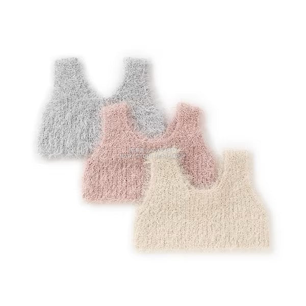 日本童裝 Ly# mine 金銀絲羽毛針織背心 110-140cm 女童款 秋季 TOPS