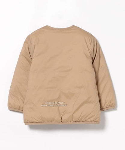 日本童裝 BEAMS mini 2Way 雙面兩著 夾棉無領外套 90-150cm 男童款/女童款 秋冬季 (適合香港平均溫度、寒冷天氣）OUTERWEAR 