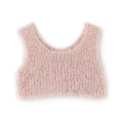 日本童裝 Ly# mine 金銀絲羽毛針織背心 110-140cm 女童款 秋季 TOPS