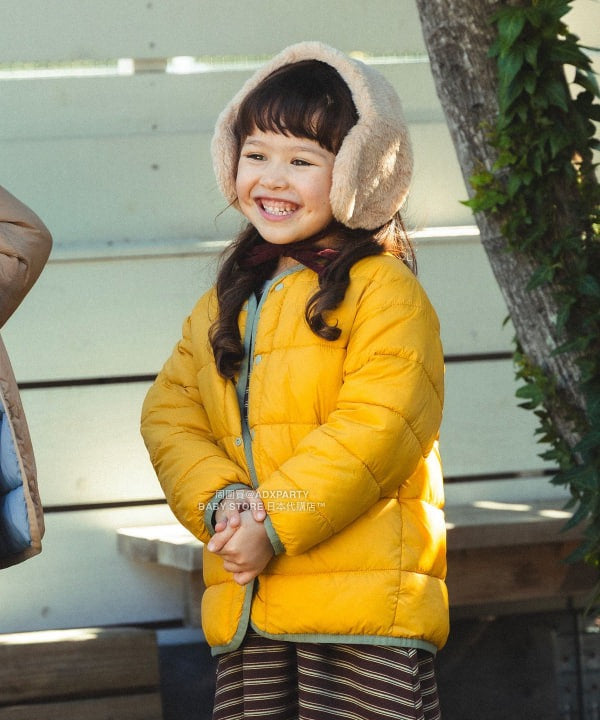 日本童裝 BEAMS mini 2Way 雙面兩著 夾棉無領外套 90-150cm 男童款/女童款 秋冬季 (適合香港平均溫度、寒冷天氣）OUTERWEAR 