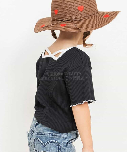 日本童裝 BREEZE 柔和羅紋上衣 80-140cm 女童款 夏季 TOPS