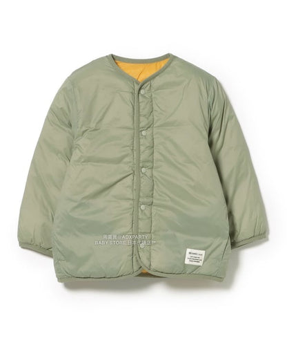 日本童裝 BEAMS mini 2Way 雙面兩著 夾棉無領外套 90-150cm 男童款/女童款 秋冬季 (適合香港平均溫度、寒冷天氣）OUTERWEAR 
