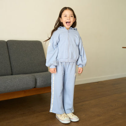 日本童裝 Ly# mine 絲帶線拉鍊連帽外套 100-150cm 女童款 秋季 OUTERWEAR