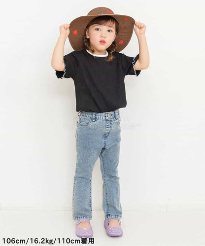 日本童裝 BREEZE 柔和羅紋上衣 80-140cm 女童款 夏季 TOPS