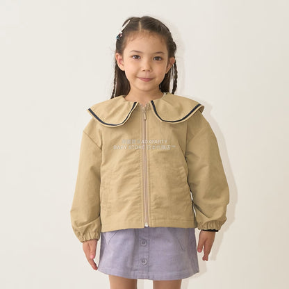 日本童裝 Ly# mine 荷葉領外套 100-150cm 女童款 秋季 OUTERWEAR
