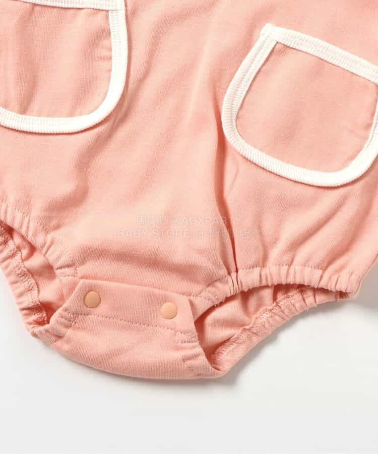日本童裝 BREEZE 雙口袋連衣 70-80cm 男童款/女童款 初生嬰兒 夏季 Jumpsuit