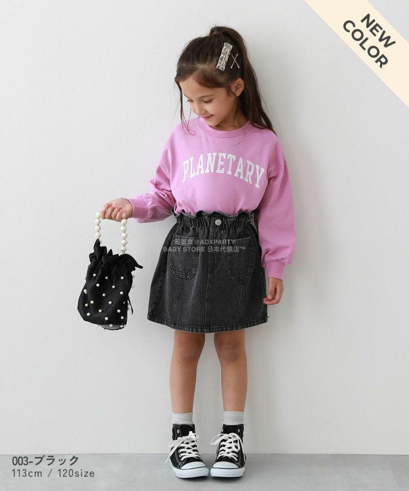 日本童裝 dev!rock 荷葉邊牛仔裙 100-160cm 女童款 秋季 SKIRTS