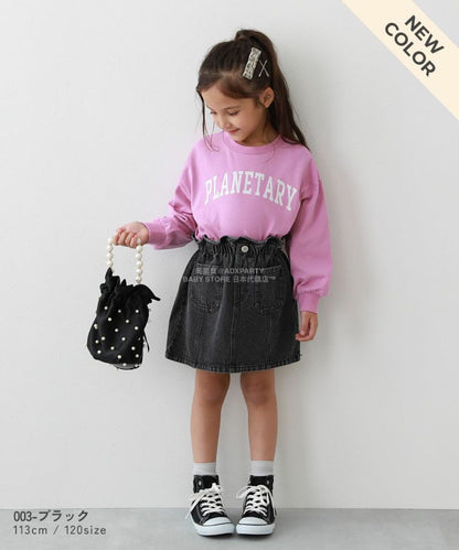 日本童裝 dev!rock 荷葉邊牛仔裙 100-160cm 女童款 秋季 SKIRTS