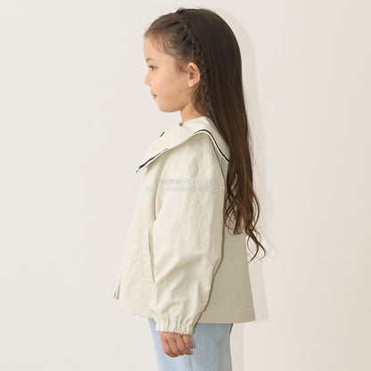 日本童裝 Ly# mine 荷葉領外套 100-150cm 女童款 秋季 OUTERWEAR