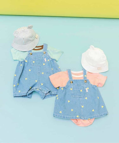 日本童裝 BREEZE 雙口袋連衣 70-80cm 男童款/女童款 初生嬰兒 夏季 Jumpsuit