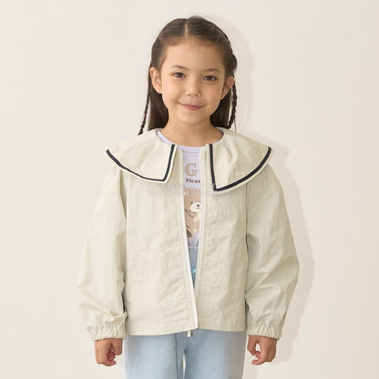 日本童裝 Ly# mine 荷葉領外套 100-150cm 女童款 秋季 OUTERWEAR