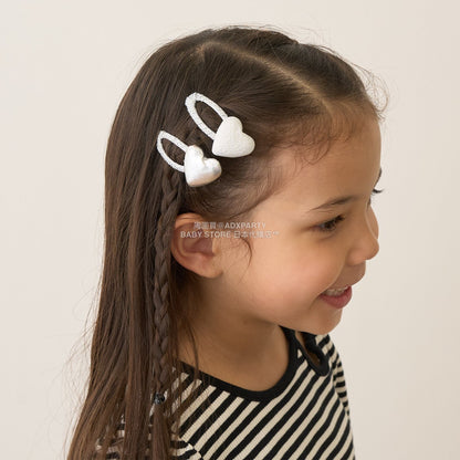 日本直送 Lycee mine 閃亮心形髮夾2件套 手飾/髮飾系列