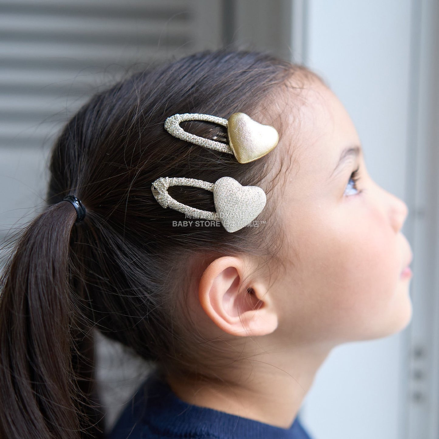 日本直送 Lycee mine 閃亮心形髮夾2件套 手飾/髮飾系列