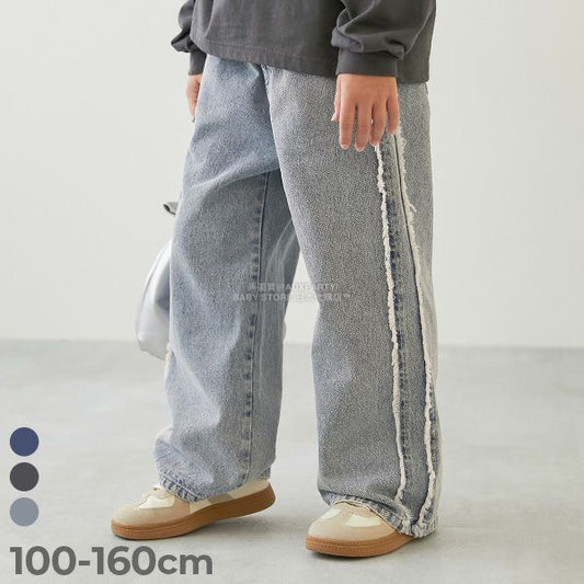 日本童裝 dev!rock 側流蘇牛仔褲 100-160cm 女童款 秋季 PANTS