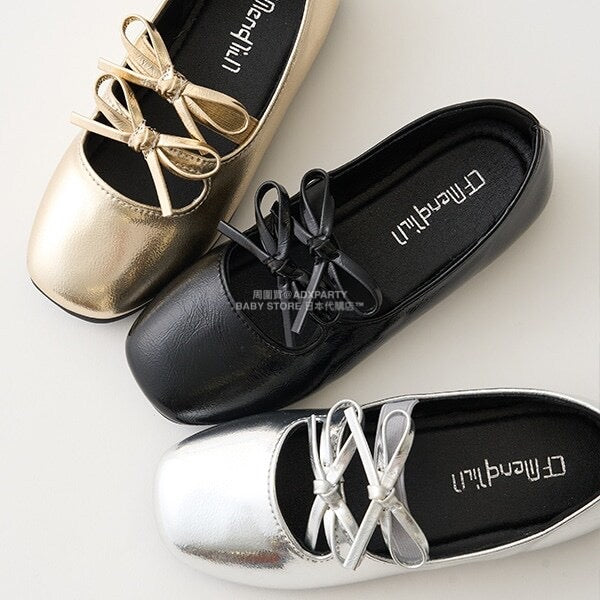日本直送 Lycee mine 雙絲帶芭蕾舞平底鞋 16.5-19.5cm 鞋系列 其他品牌