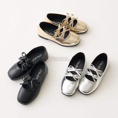 日本直送 Lycee mine 雙絲帶芭蕾舞平底鞋 16.5-19.5cm 鞋系列 其他品牌