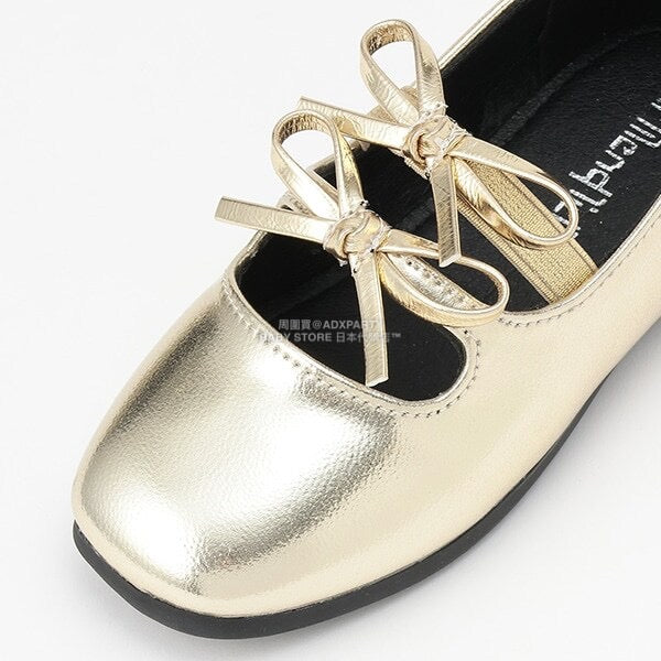 日本直送 Lycee mine 雙絲帶芭蕾舞平底鞋 16.5-19.5cm 鞋系列 其他品牌