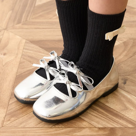 日本直送 Lycee mine 雙絲帶芭蕾舞平底鞋 16.5-19.5cm 鞋系列 其他品牌