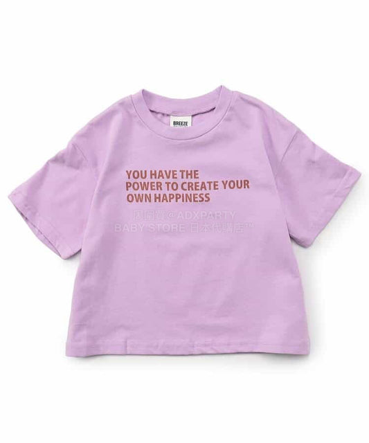 日本童裝 BREEZE 字母印花上衣 90-160cm 男童款/女童款 夏季 TOPS