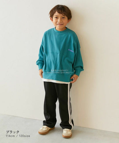 日本童裝 dev!rock 側邊寬長褲 100-160cm 男童款/女童款 秋季 PANTS
