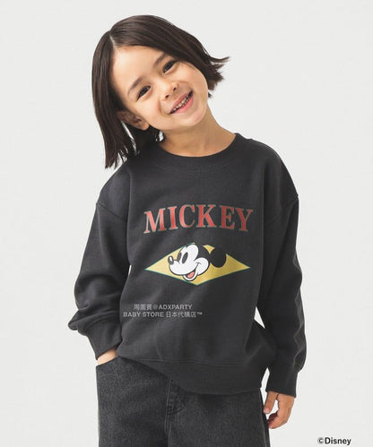 日本童裝 B:MING by BEAMS 【Disney】 MICKEY MOUSE 正面印花衛衣 90-140cm 男童款/女童款 秋冬季 TOPS