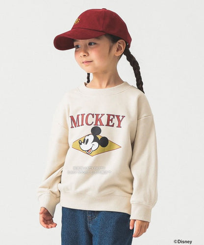 日本童裝 B:MING by BEAMS 【Disney】 MICKEY MOUSE 正面印花衛衣 90-140cm 男童款/女童款 秋冬季 TOPS