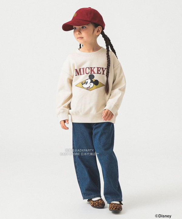 日本童裝 B:MING by BEAMS 【Disney】 MICKEY MOUSE 正面印花衛衣 90-140cm 男童款/女童款 秋冬季 TOPS
