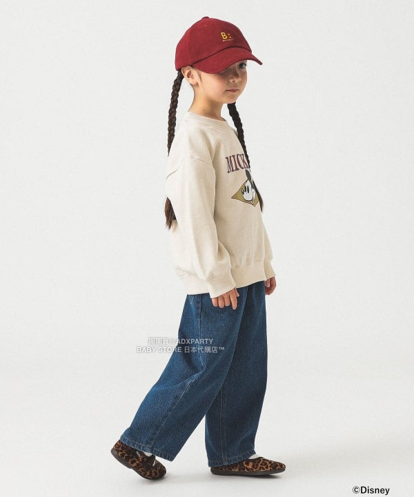 日本童裝 B:MING by BEAMS 【Disney】 MICKEY MOUSE 正面印花衛衣 90-140cm 男童款/女童款 秋冬季 TOPS