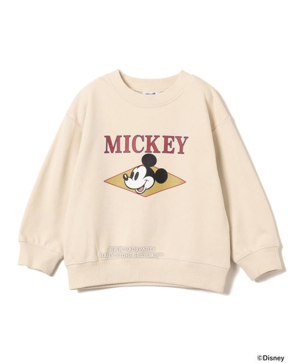 日本童裝 B:MING by BEAMS 【Disney】 MICKEY MOUSE 正面印花衛衣 90-140cm 男童款/女童款 秋冬季 TOPS