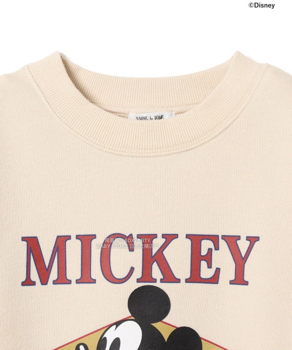 日本童裝 B:MING by BEAMS 【Disney】 MICKEY MOUSE 正面印花衛衣 90-140cm 男童款/女童款 秋冬季 TOPS