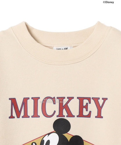 日本童裝 B:MING by BEAMS 【Disney】 MICKEY MOUSE 正面印花衛衣 90-140cm 男童款/女童款 秋冬季 TOPS