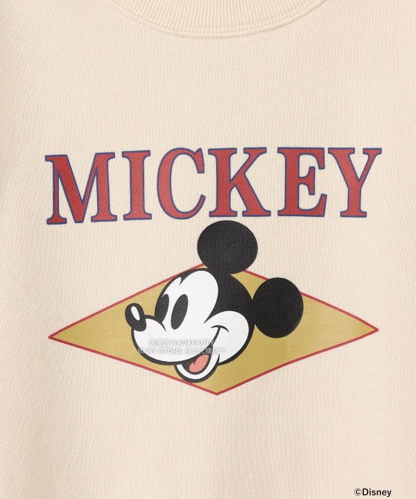 日本童裝 B:MING by BEAMS 【Disney】 MICKEY MOUSE 正面印花衛衣 90-140cm 男童款/女童款 秋冬季 TOPS