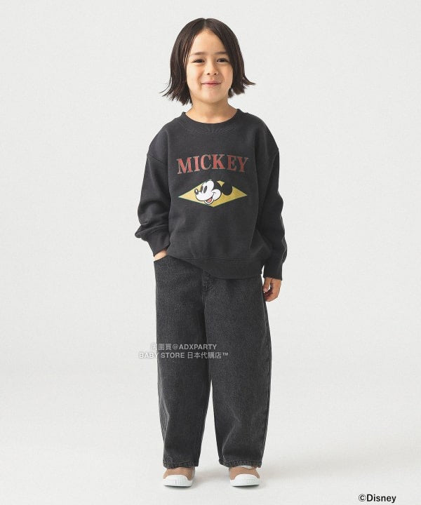 日本童裝 B:MING by BEAMS 【Disney】 MICKEY MOUSE 正面印花衛衣 90-140cm 男童款/女童款 秋冬季 TOPS