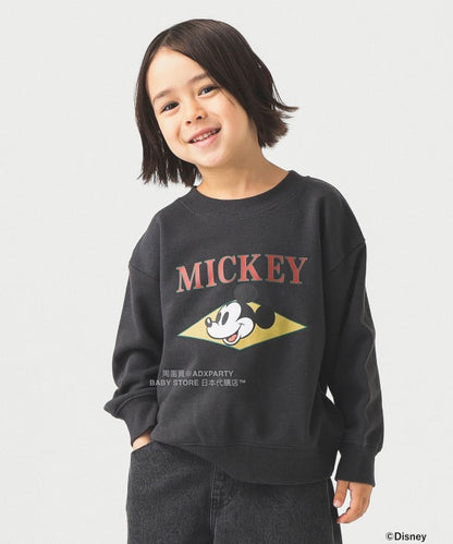 日本童裝 B:MING by BEAMS 【Disney】 MICKEY MOUSE 正面印花衛衣 90-140cm 男童款/女童款 秋冬季 TOPS