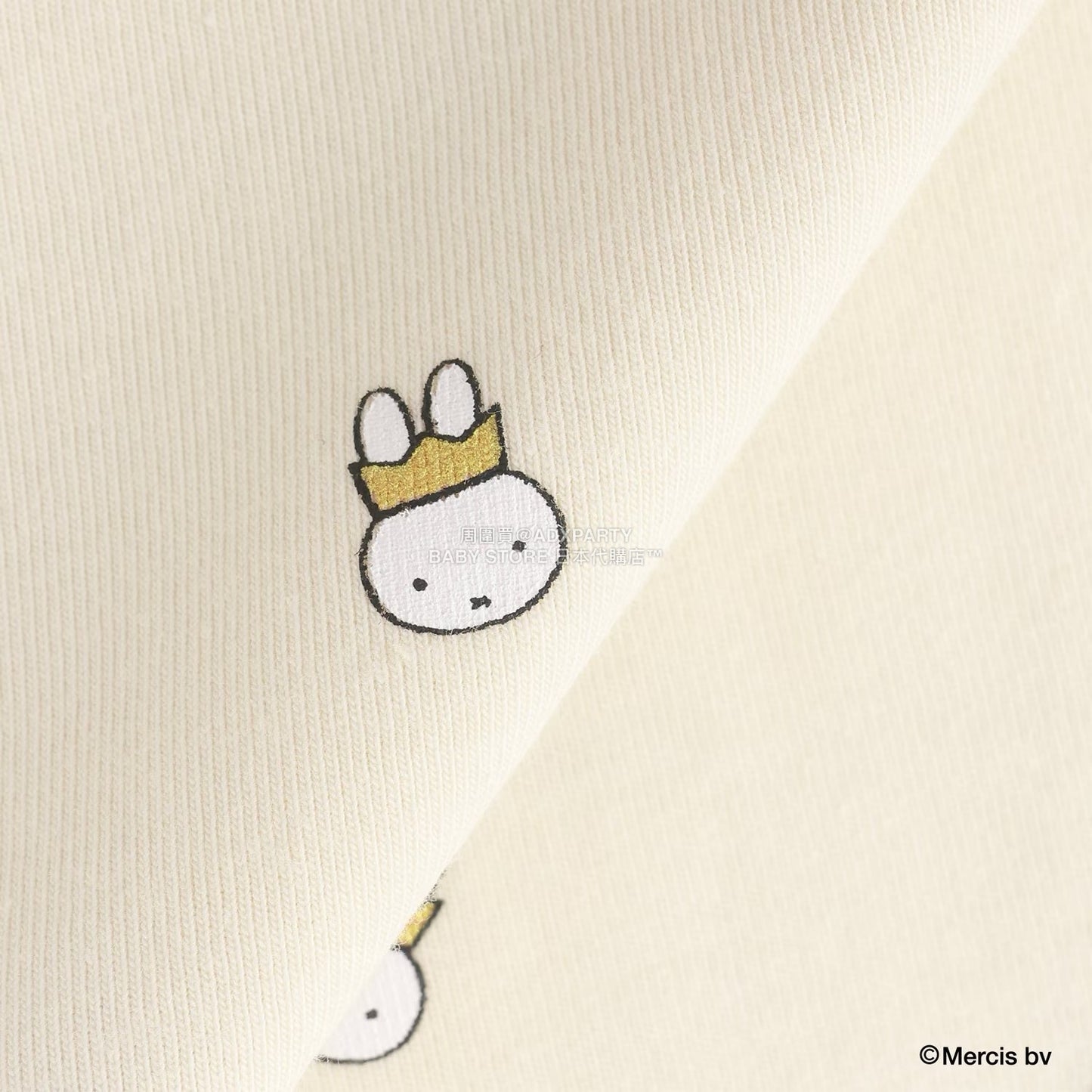 日本童裝 Ly# mine x miffy 滿版印花扇貝邊上衣 100-140cm 女童款 秋季 TOPS