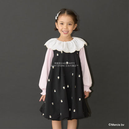 日本童裝 Ly# mine x miffy  刺繡泡泡連身裙 100-140cm 女童款 秋季 DRESSES